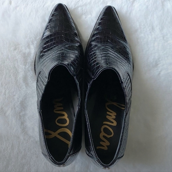Sam Edelman croc booties sz 6 - Picture 2 of 4